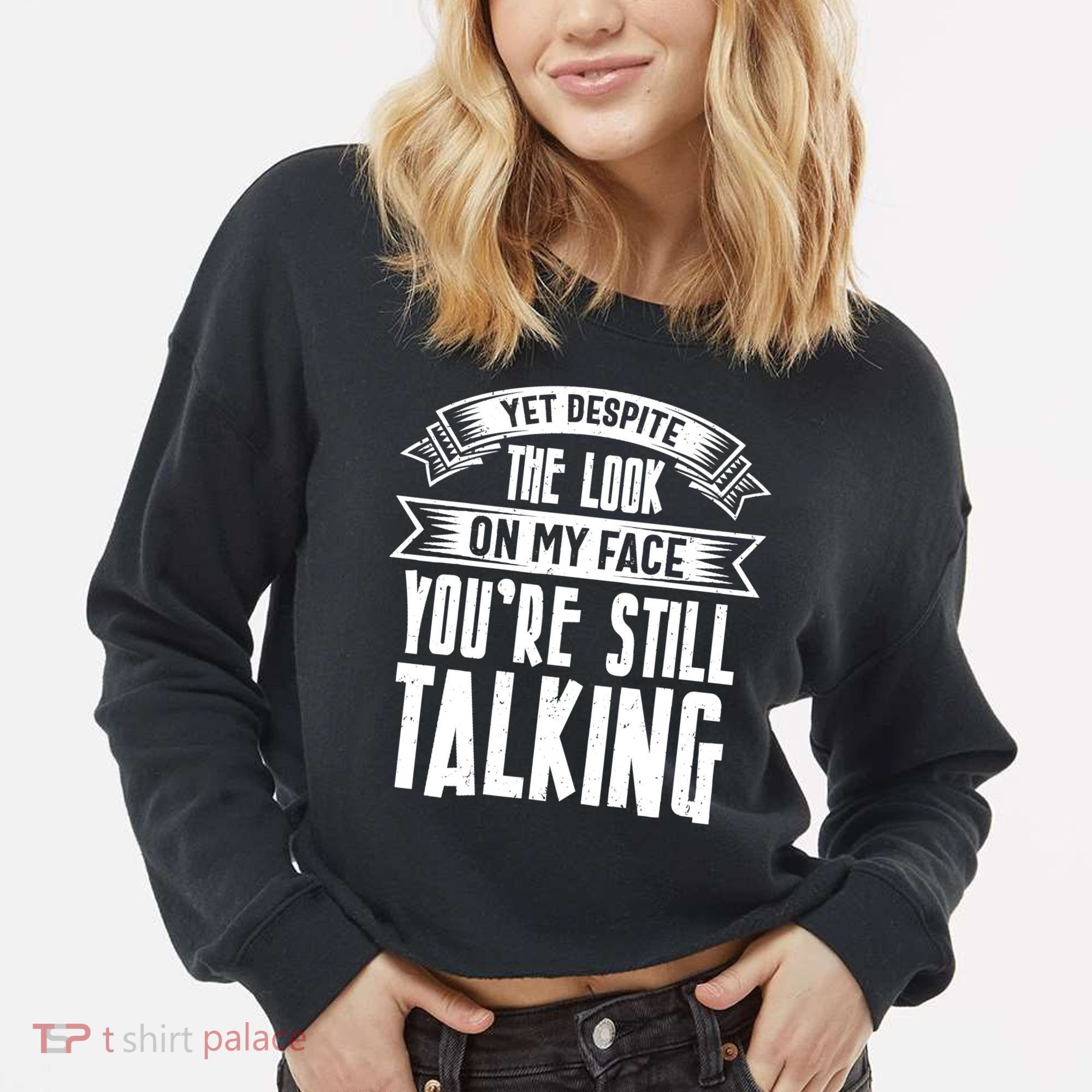 Funny Sarcasm Tee, Sarcastic Humor, Antisocial Humor Cropped Pullover Crew