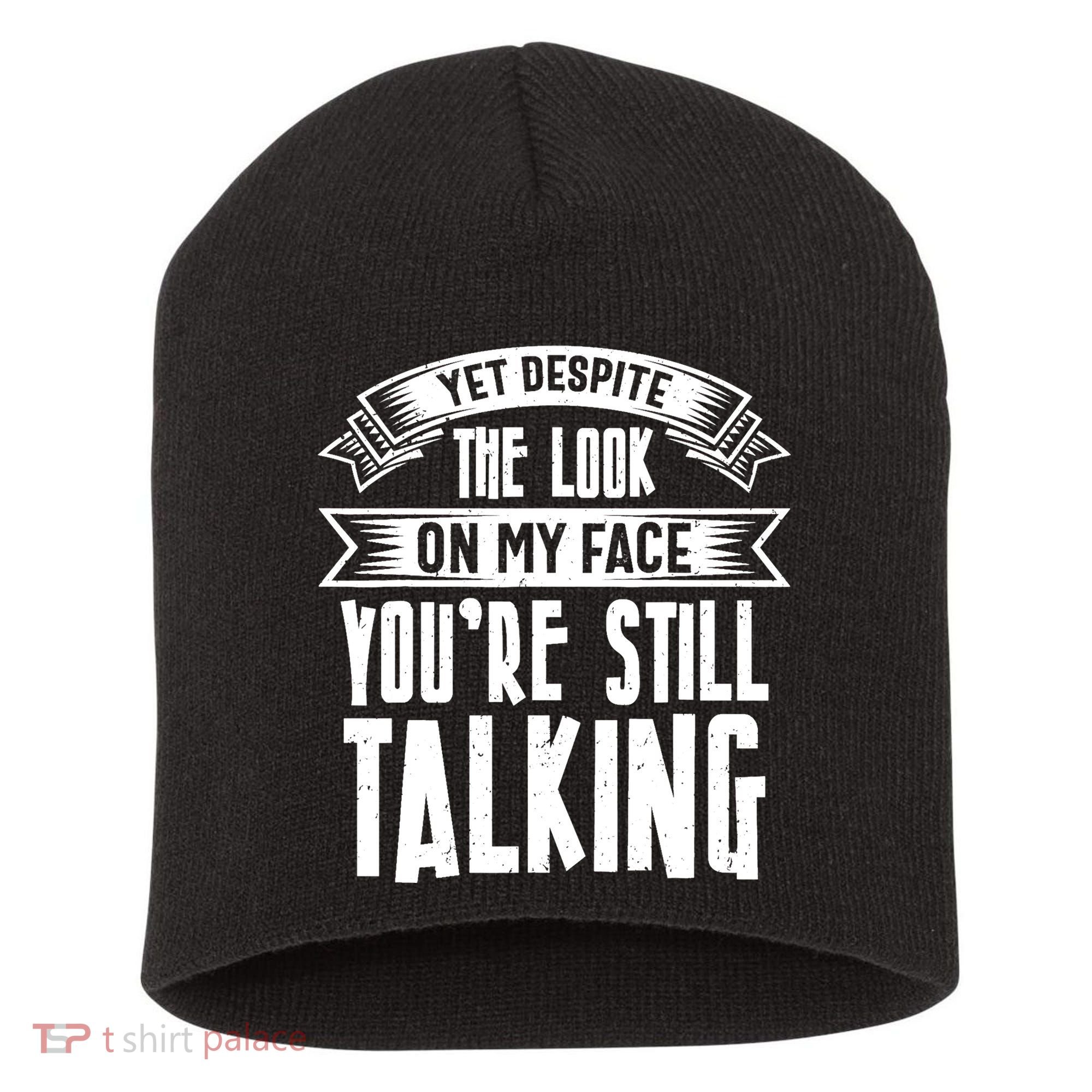 Funny Sarcasm Tee, Sarcastic Humor, Antisocial Humor Short Acrylic Beanie