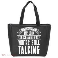 Funny Sarcasm Tee, Sarcastic Humor, Antisocial Humor Tote Bag thumb 0