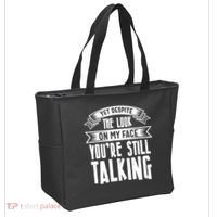 Funny Sarcasm Tee, Sarcastic Humor, Antisocial Humor Tote Bag thumb 2