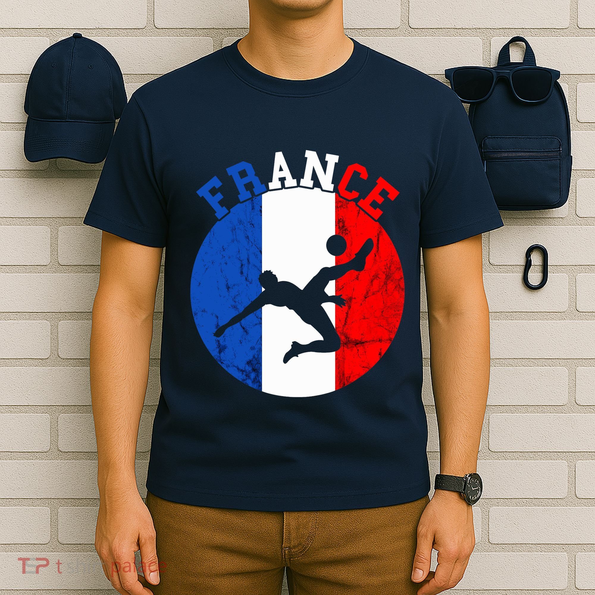 France Soccer Team Player France Soccer Team French Pride T-Shirt