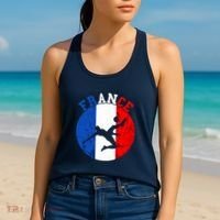 France Soccer Team Player France Soccer Team French Pride Women's Tank Top thumb 2