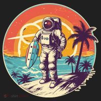Funny Summer Time Surfing Astronaut Tumbler thumb 3