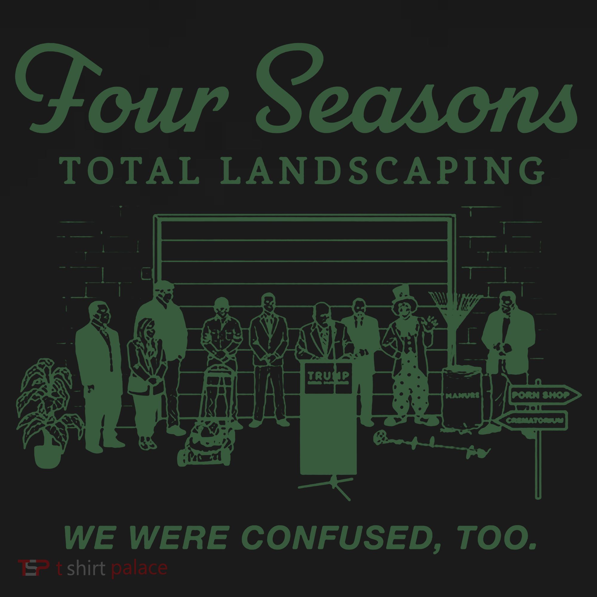 Four Seasons Total Landscaping We Were Confused Too Bucket Hat