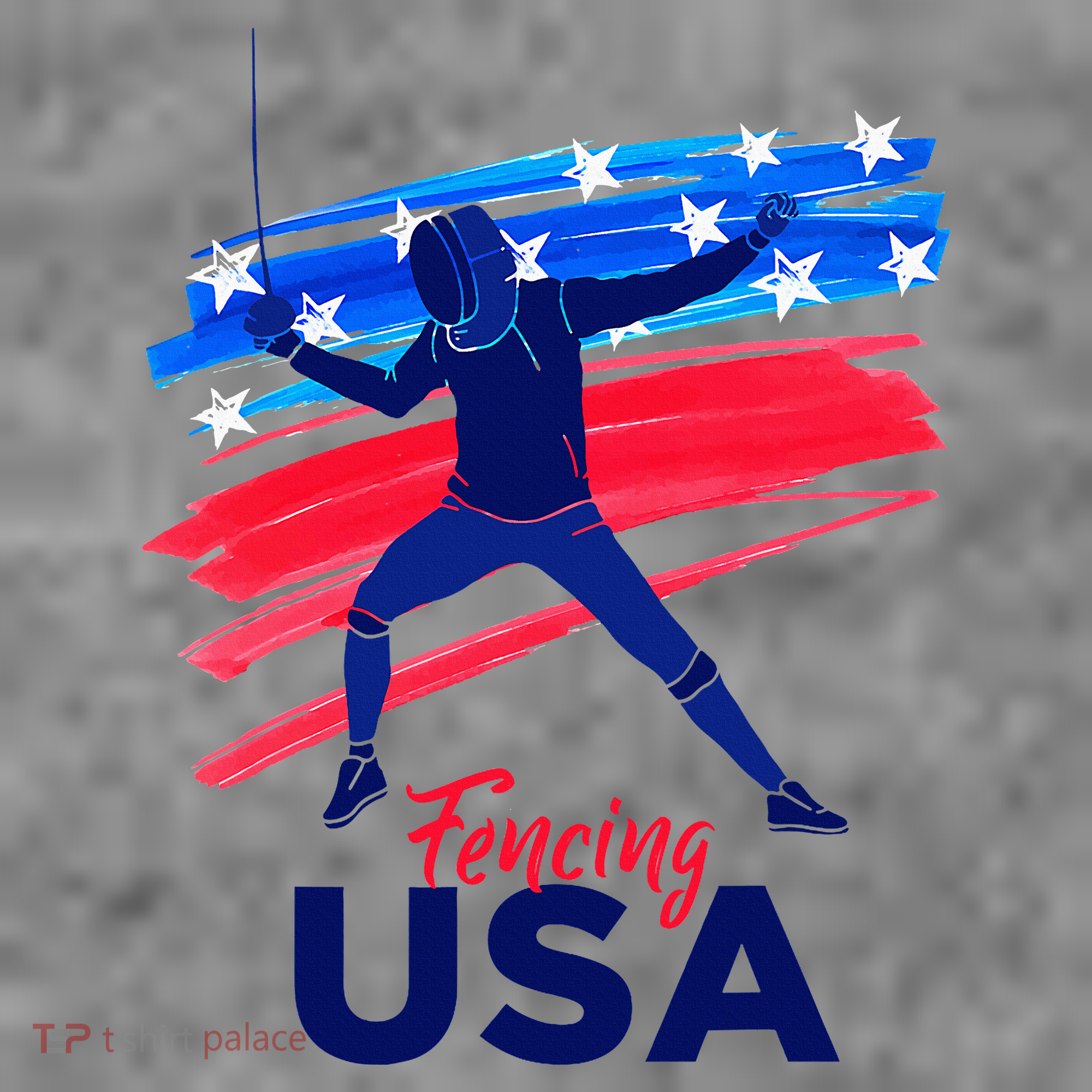 Fencing Support The Team Fencing Player Usa Flag Toddler Hoodie