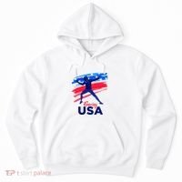 Fencing Support The Team Fencing Player Usa Flag Hoodie thumb 0