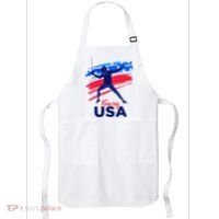 Fencing Support The Team Fencing Player Usa Flag Apron thumb 0