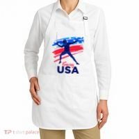 Fencing Support The Team Fencing Player Usa Flag Apron thumb 2