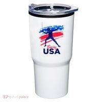Fencing Support The Team Fencing Player Usa Flag Tumbler thumb 0