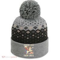 Funny Shakin Tits And Takin Shits Retro Unicorn Sarcasm The Baniff Cuffed Pom Beanie thumb 0