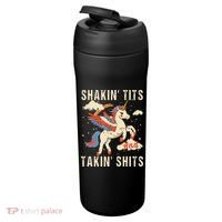 Funny Shakin Tits And Takin Shits Retro Unicorn Sarcasm 24oz Duet Stainless Steel Tumbler thumb 3