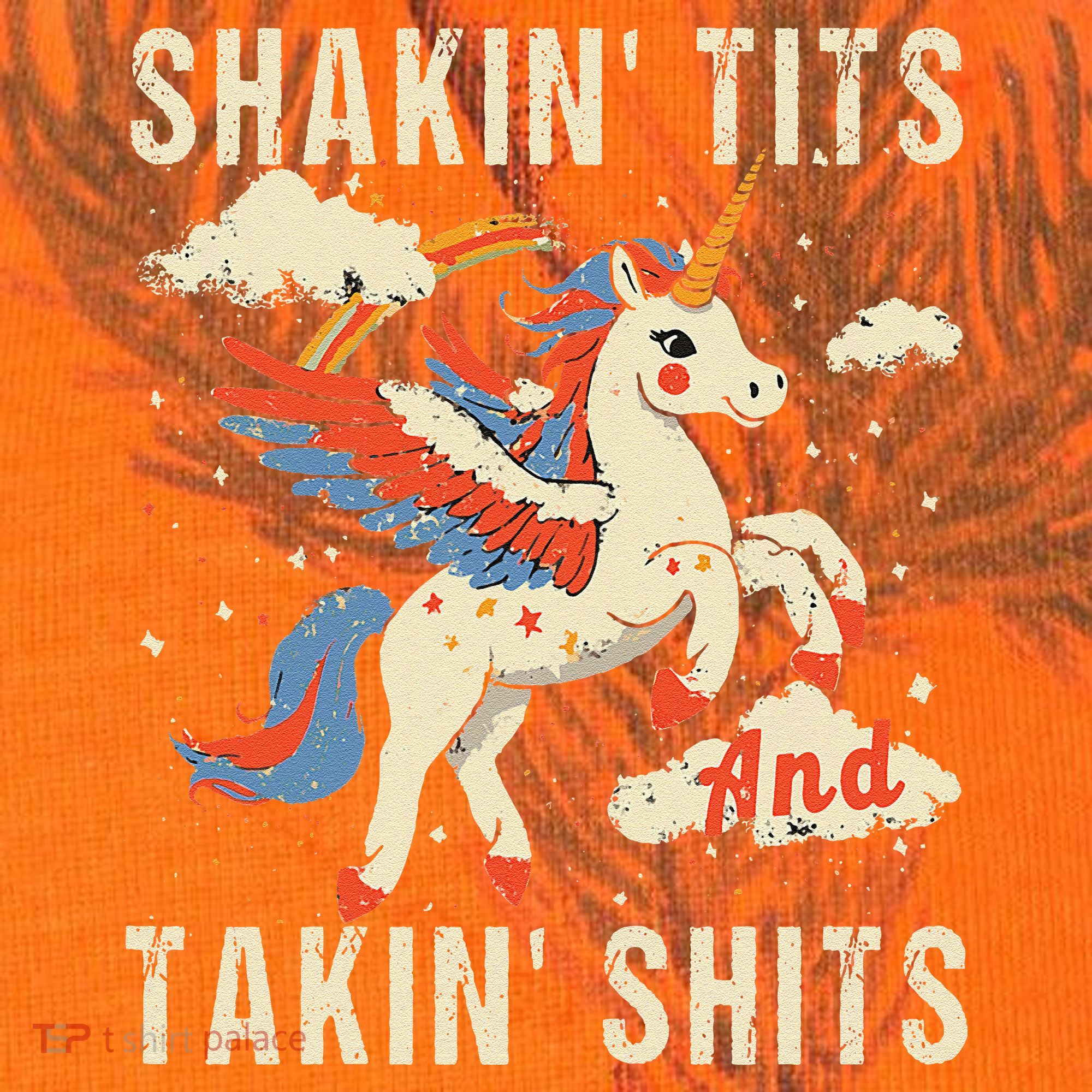 Funny Shakin Tits And Takin Shits Retro Unicorn Sarcasm Kati Licensed 12" Camo Cuffed Beanie