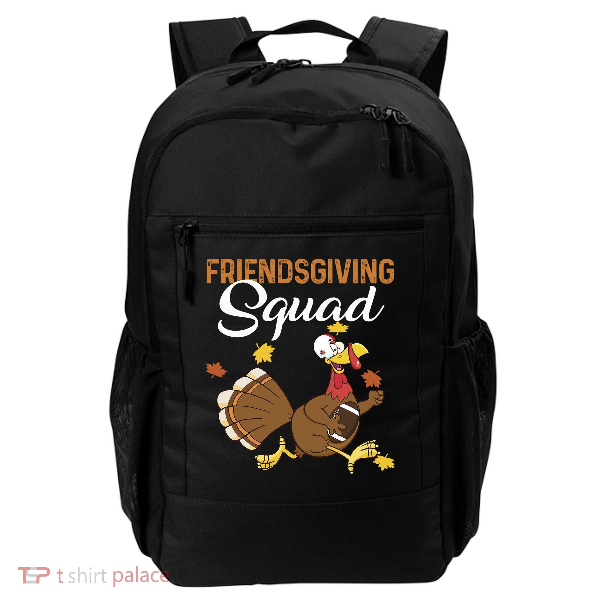 Friendsgiving Squad Thanksgiving Party Run Football Turkey Cute Gift Backpack