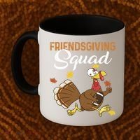 Friendsgiving Squad Thanksgiving Party Run Football Turkey Cute Gift Coffee Mug thumb 2