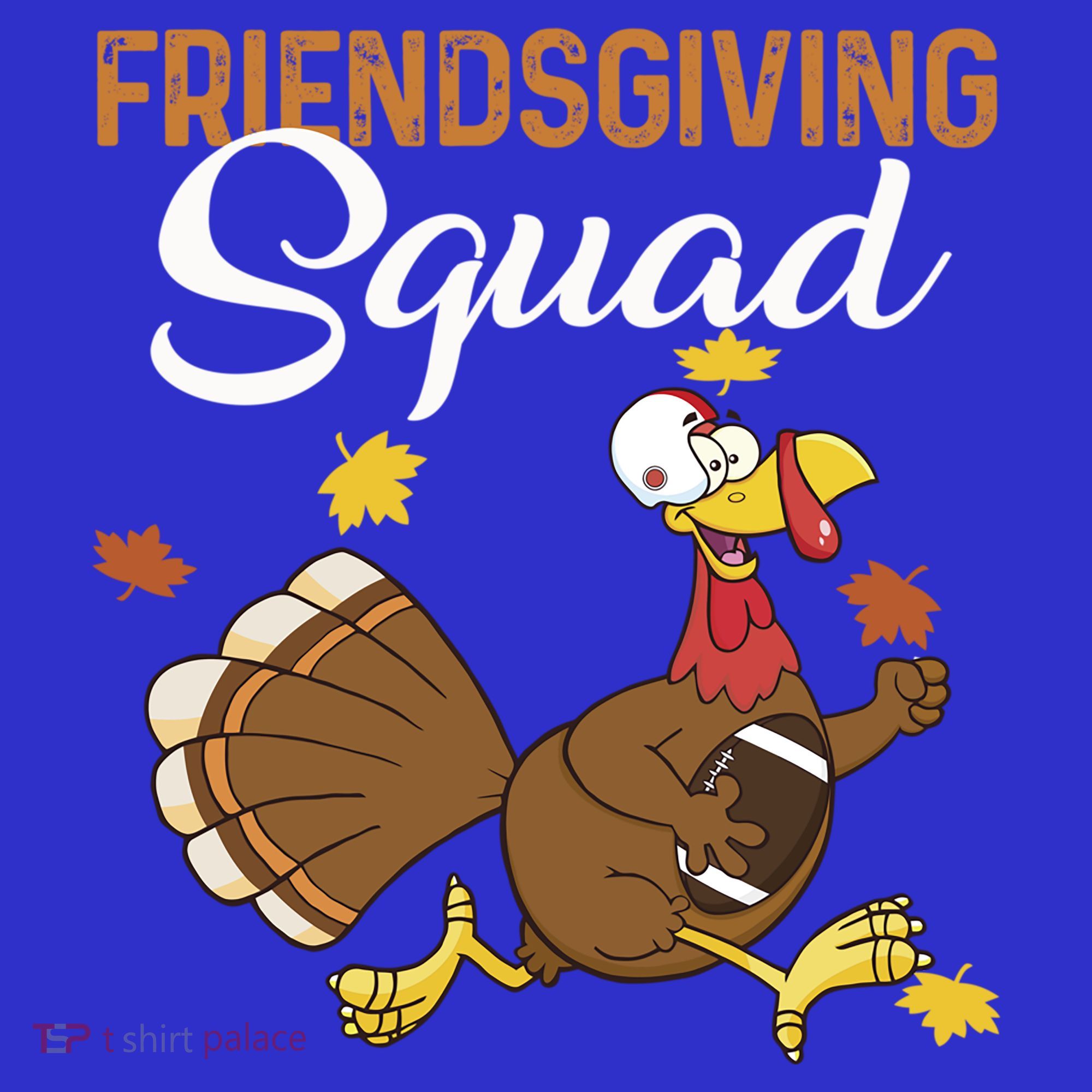 Friendsgiving Squad Thanksgiving Party Run Football Turkey Cute Gift Button