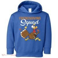 Friendsgiving Squad Thanksgiving Party Run Football Turkey Cute Gift Toddler Hoodie thumb 0
