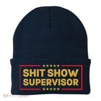 Funny Supervisor TShirts Shit Show Supervisor Funny Mom Boss Manager Teacher Gift Shirt Beanie thumb 0