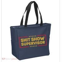 Funny Supervisor TShirts Shit Show Supervisor Funny Mom Boss Manager Teacher Gift Shirt Tote Bag thumb 2