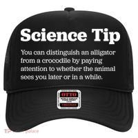 Funny Science Tip How To Distinguish A Alligator From A Crocodile Hat thumb 0