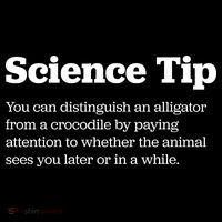 Funny Science Tip How To Distinguish A Alligator From A Crocodile Kids Sweatshirt thumb 2