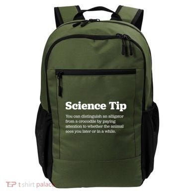 Funny Science Tip How To Distinguish A Alligator From A Crocodile Backpack