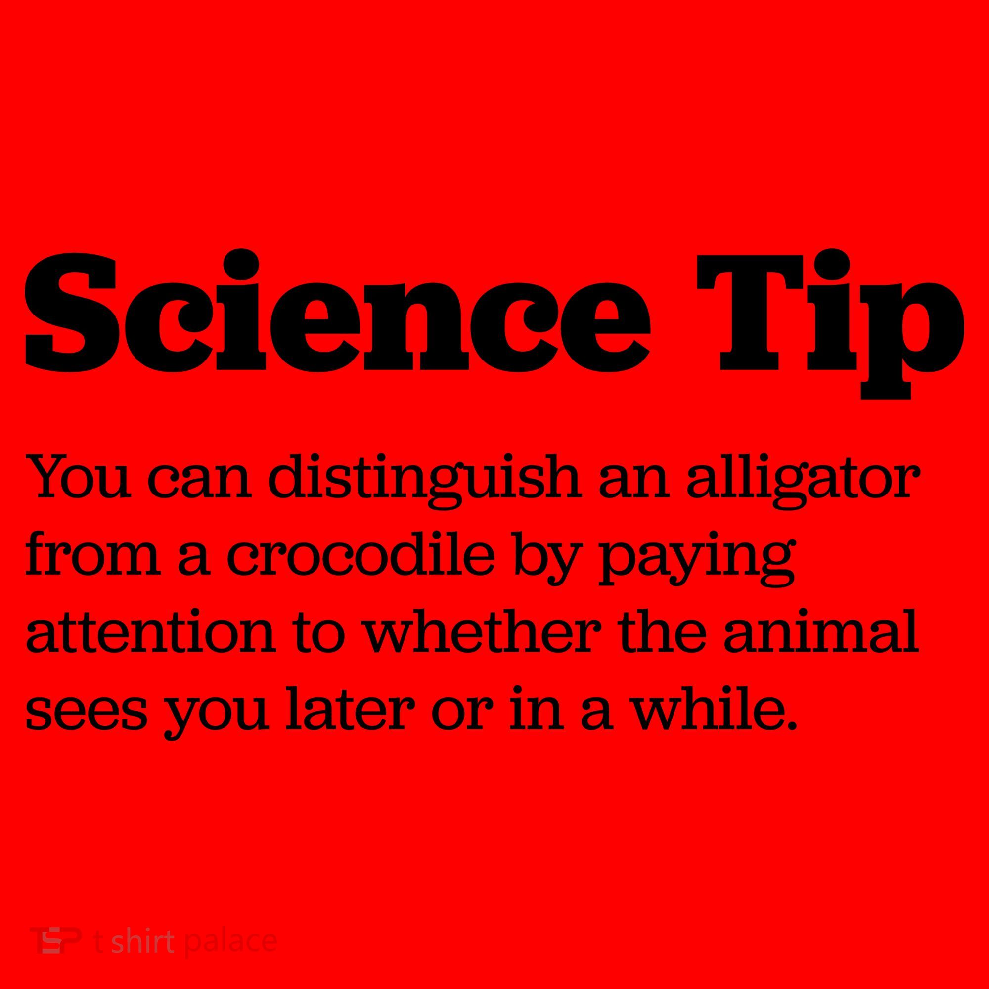 Funny Science Tip How To Distinguish A Alligator From A Crocodile Santa Hat