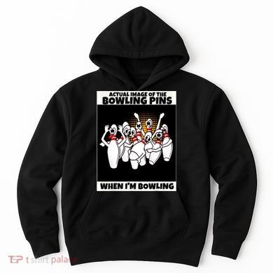 Funny Seven Ten Pin Laughing Mocking Bowling Hoodie