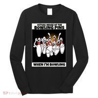 Funny Seven Ten Pin Laughing Mocking Bowling Long Sleeve Shirt thumb 0