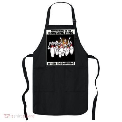 Funny Seven Ten Pin Laughing Mocking Bowling Apron