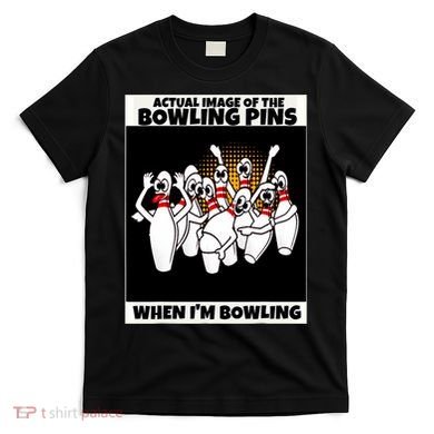 Funny Seven Ten Pin Laughing Mocking Bowling T-Shirt
