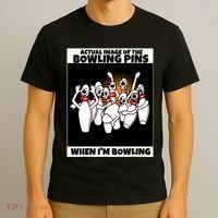 Funny Seven Ten Pin Laughing Mocking Bowling T-Shirt thumb 3