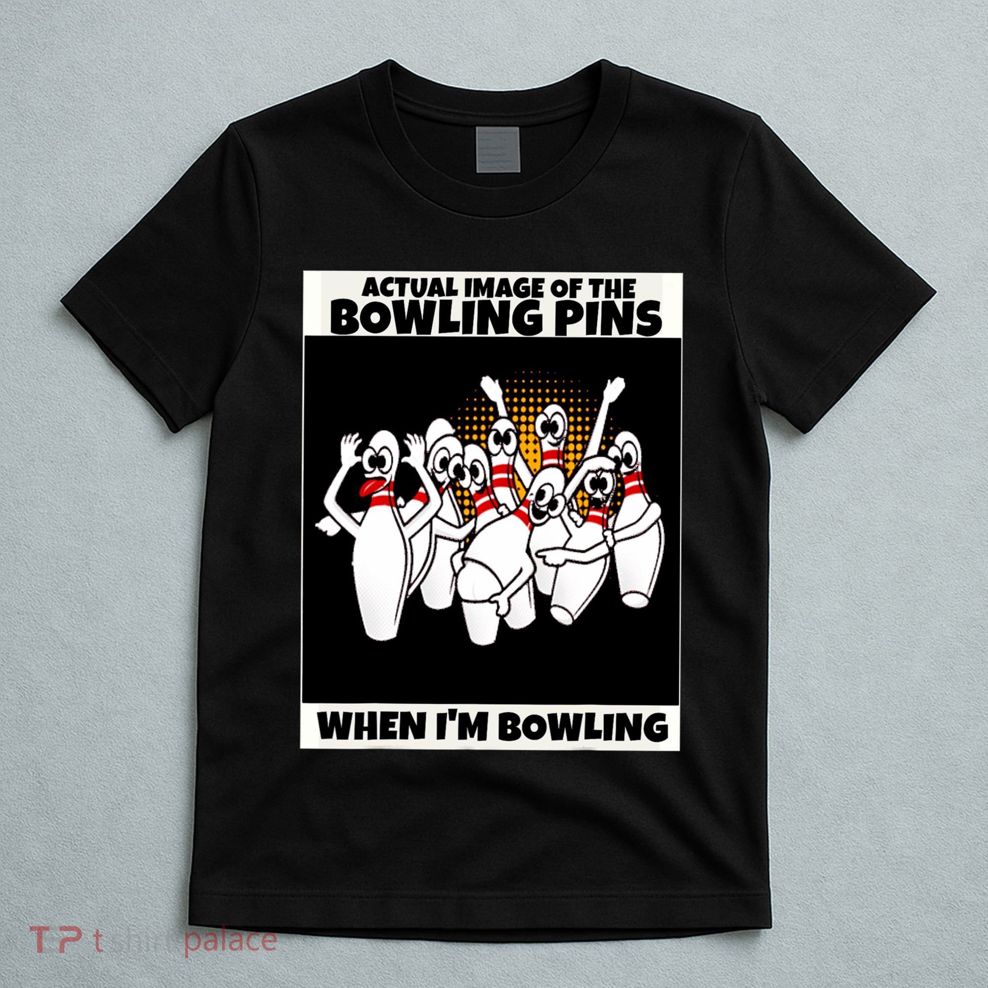 Funny Seven Ten Pin Laughing Mocking Bowling T-Shirt