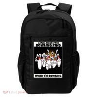 Funny Seven Ten Pin Laughing Mocking Bowling Backpack thumb 0