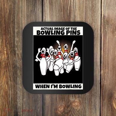 Funny Seven Ten Pin Laughing Mocking Bowling Coaster