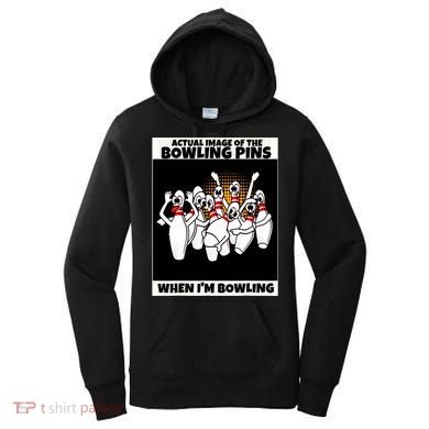 Funny Seven Ten Pin Laughing Mocking Bowling Women's Hoodie