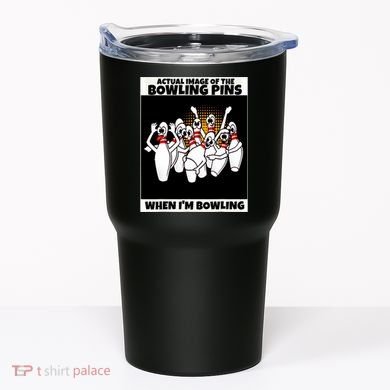 Funny Seven Ten Pin Laughing Mocking Bowling Tumbler