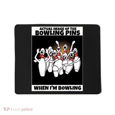 Funny Seven Ten Pin Laughing Mocking Bowling Mousepad
