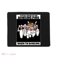 Funny Seven Ten Pin Laughing Mocking Bowling Mousepad thumb 0