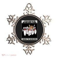 Funny Seven Ten Pin Laughing Mocking Bowling Ornament thumb 0