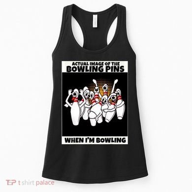 Funny Seven Ten Pin Laughing Mocking Bowling Women's Tank Top