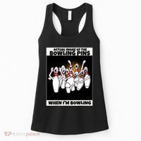 Funny Seven Ten Pin Laughing Mocking Bowling Women's Tank Top thumb 0
