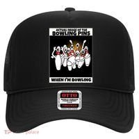 Funny Seven Ten Pin Laughing Mocking Bowling Hat thumb 0