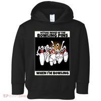 Funny Seven Ten Pin Laughing Mocking Bowling Toddler Hoodie thumb 0