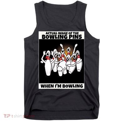 Funny Seven Ten Pin Laughing Mocking Bowling Tank Top