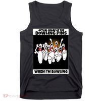 Funny Seven Ten Pin Laughing Mocking Bowling Tank Top thumb 0