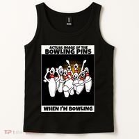 Funny Seven Ten Pin Laughing Mocking Bowling Tank Top thumb 2