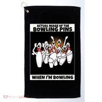 Funny Seven Ten Pin Laughing Mocking Bowling Golf Towel thumb 0