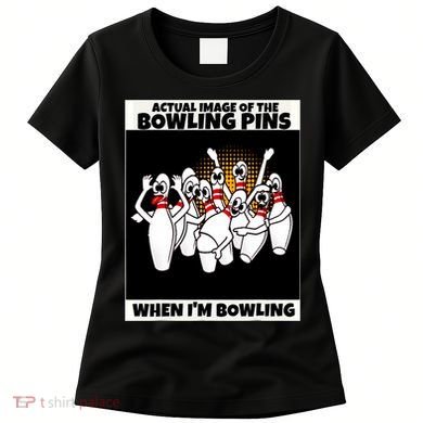 Funny Seven Ten Pin Laughing Mocking Bowling Women's T-Shirt