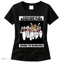 Funny Seven Ten Pin Laughing Mocking Bowling Women's T-Shirt thumb 0