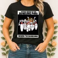 Funny Seven Ten Pin Laughing Mocking Bowling Women's T-Shirt thumb 2